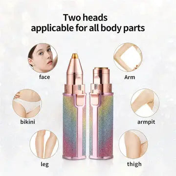 2 in 1 Electric Eyebrow Trimmer & Facial Hair Remover For Women.