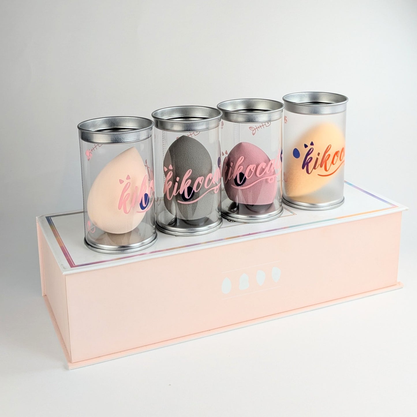 Gift Packing Luxury Velvet Makeup Puff Set – FREE 2 Eyeshadows | Premium Packaging 🎀